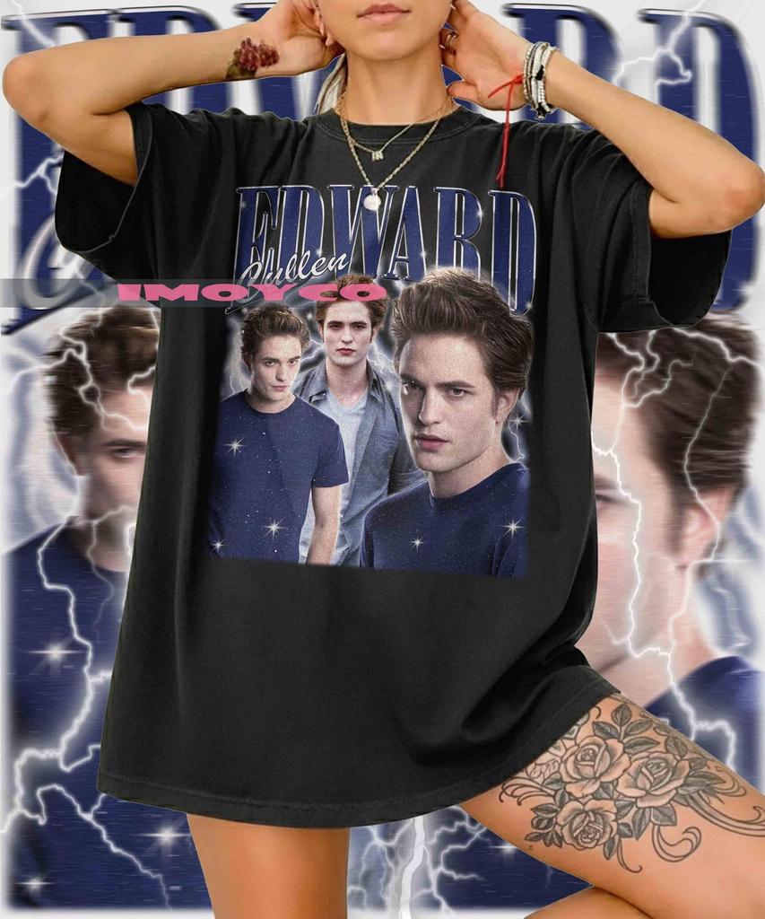 Vintage Edward Cullen Vintage T-Shirt, Graphic Unisex T-shirt, Retro 90's Fans Homage T-shirt, Gift For Women and Men
