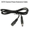 3M 5M DC 12V Professional High Quality Black Home Security Power Extension Cable Adapter CCTV Camera