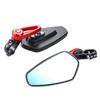 1 Pair Aluminum Alloy Motorcycle Rearview Mirrors Universal Scooter Bar End Handlebar Mirror Rear View Mirror Accessories