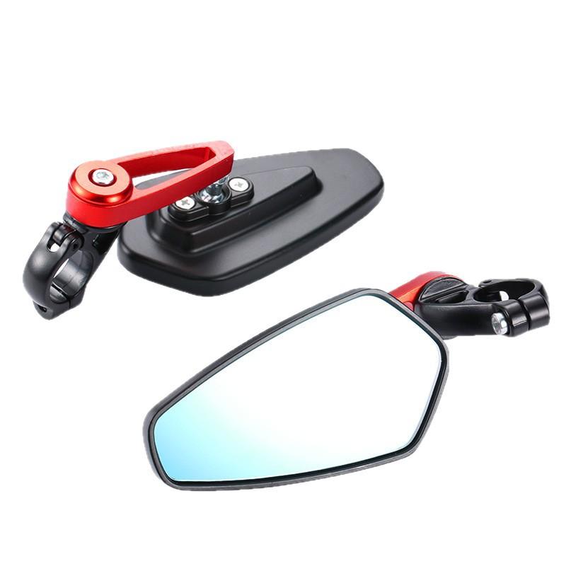 1 Pair Aluminum Alloy Motorcycle Rearview Mirrors Universal Scooter Bar End Handlebar Mirror Rear View Mirror Accessories