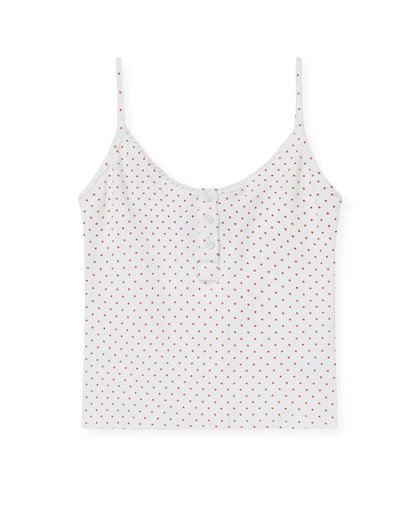 MIDNIGHT MOVE Dot Top (White)