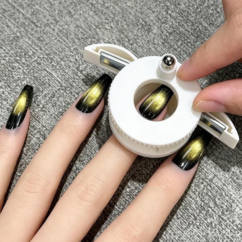 Universal Spinning Nail Art Cat Eye Magnet Upgraded Strong Magnetism Fits All Cat Eye Gel Polish Manicure Home Salon DIY