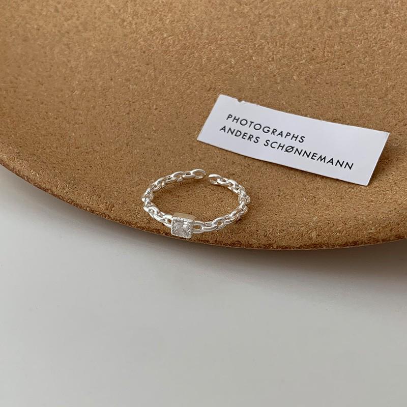 925 Sterling Hõbedast Ebakorrapärane Pärlisõrmus - Naiste Stiilne Minimalistlik Avatud Disain