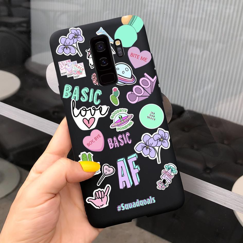 For Samsung Galaxy S9 Case G960F/DS Phone Cover Luxury Cartoon Soft Slim Funda For Samsung S9 Plus G965F S9+ Coque S9Plus Bumper