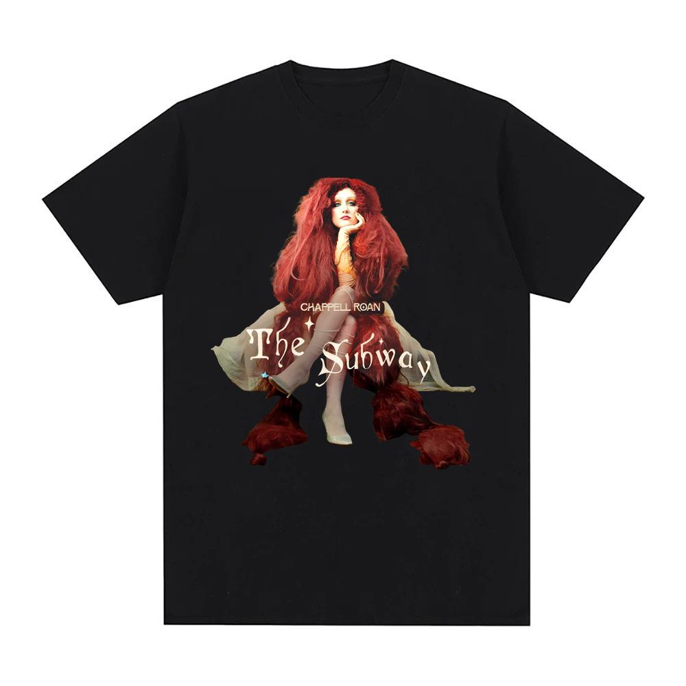 Chappell Roan-Le T-shirt Subway Manches Courtes 100% Coton T-shirt d'Été Impression Graphique T-shirt Vêtements Hip Hop Punk Hauts