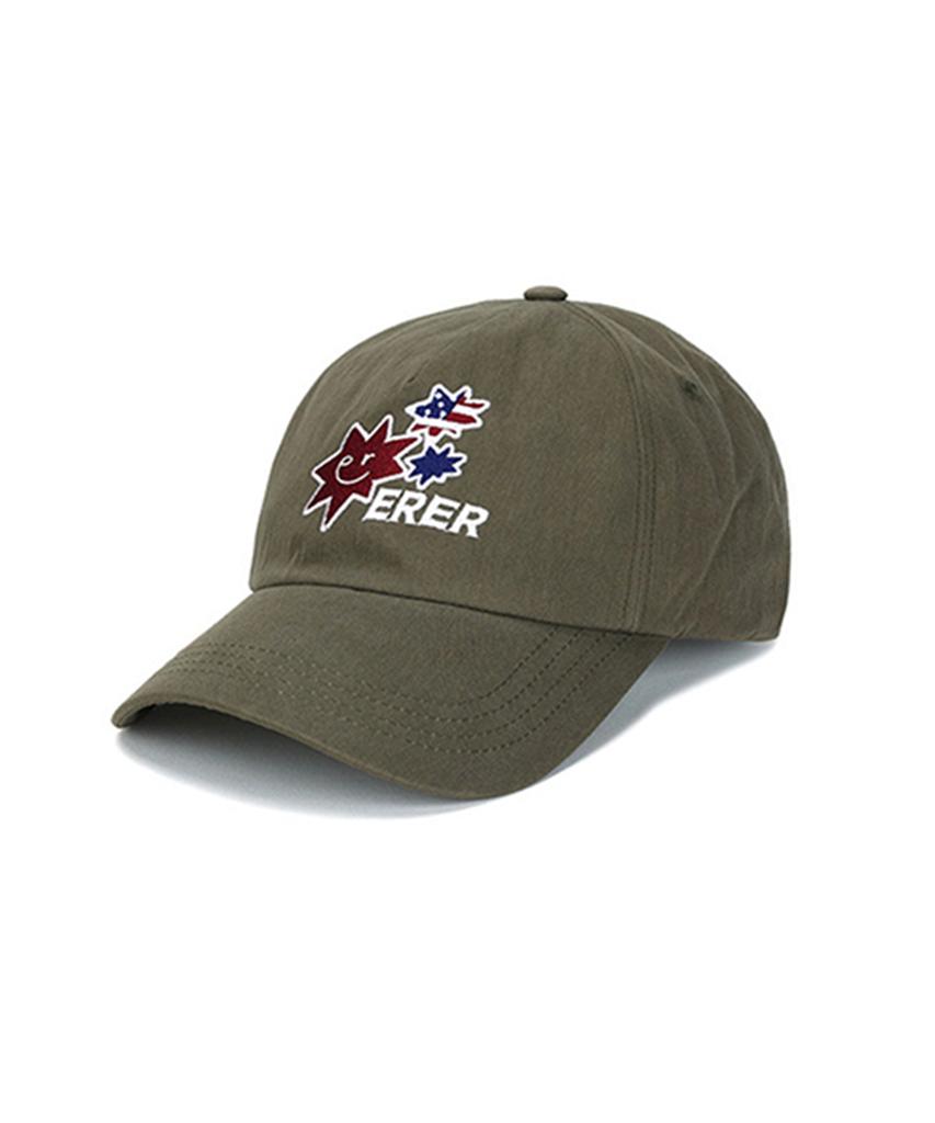 ERER (Us) Three Star Ball Cap Khaki