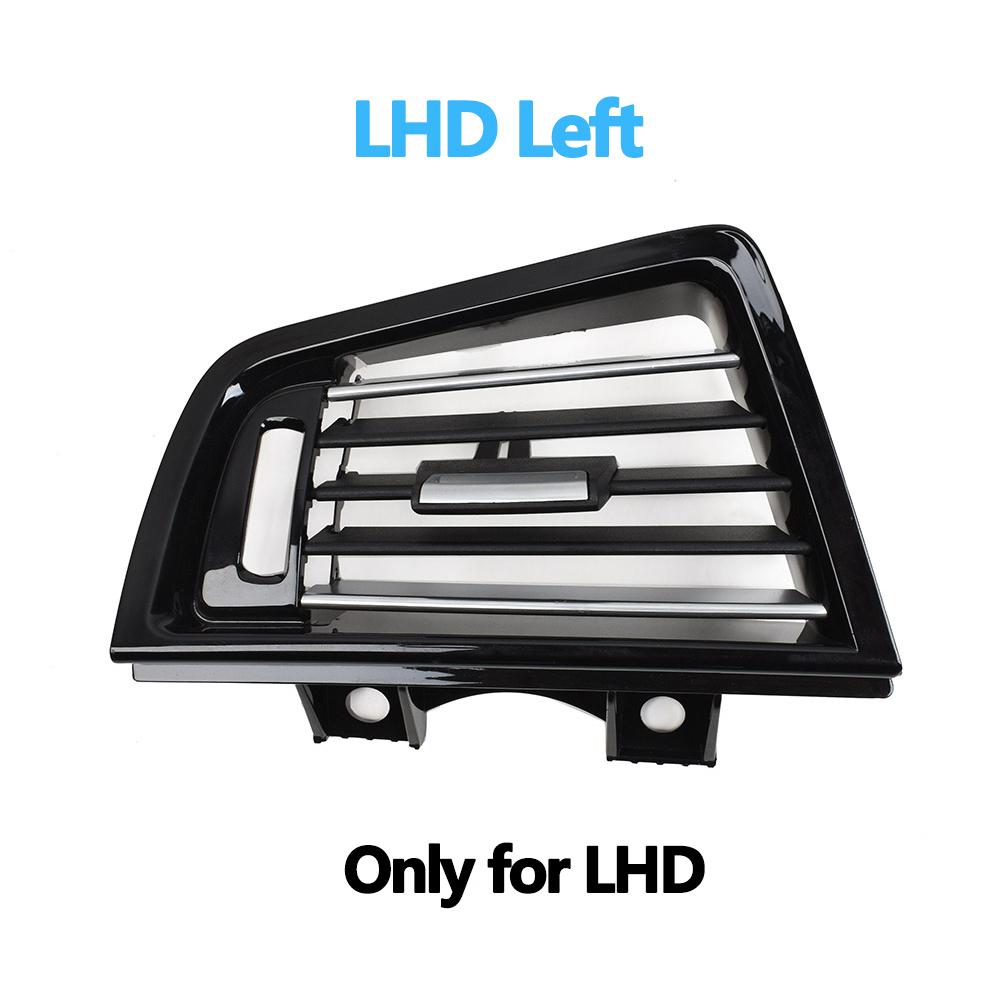 LHD RHD Piano noir bouches d'aération avant panneau de sortie ca Chrome pour BMW série 5 F10 F11 F18 520i 523i 525i 528i