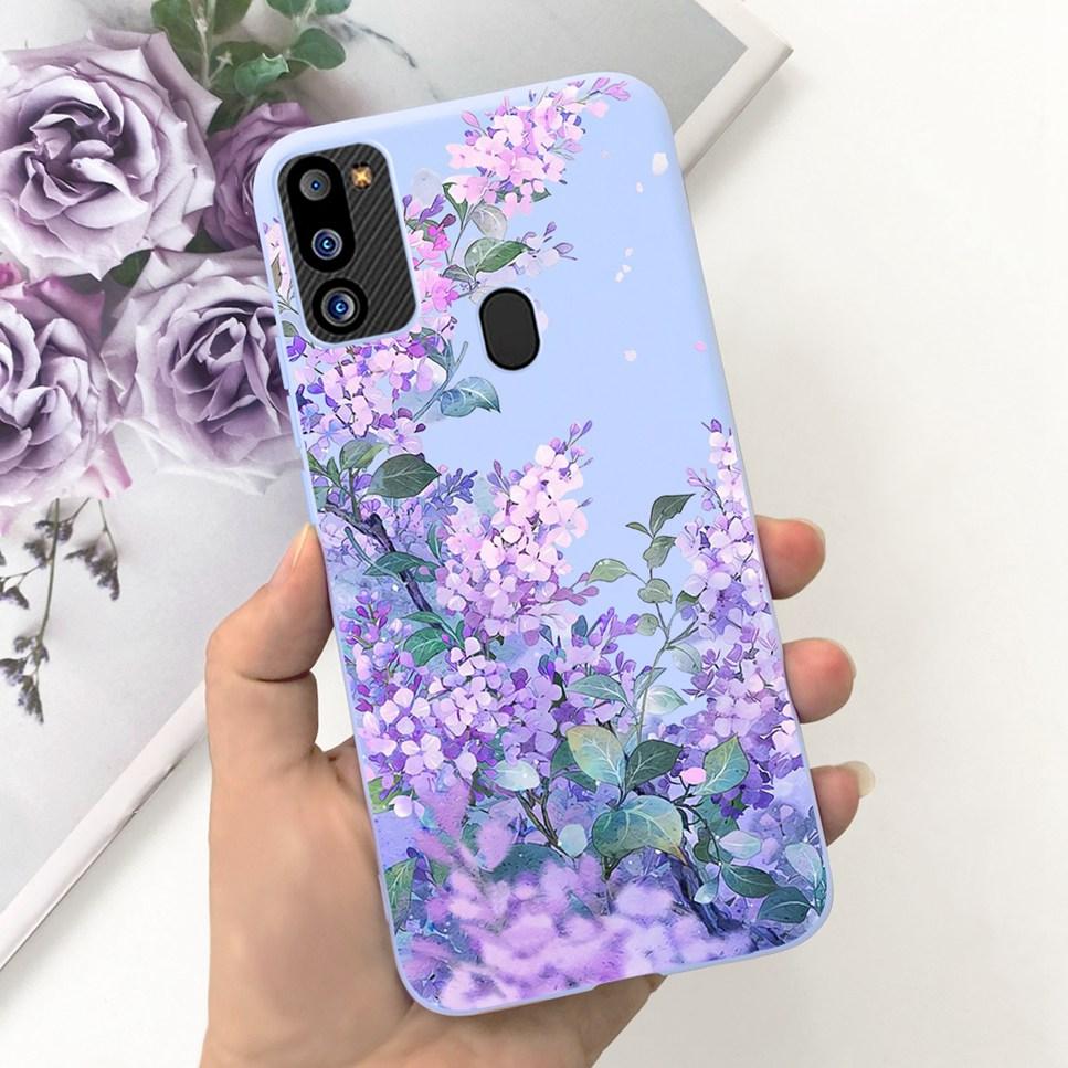 For Samsung Galaxy M21 2021 Case Cute Cat Fashion Girl Soft Silicone Cover For Samsung M21 2021 SM-M215G Bumper Phone Case Funda