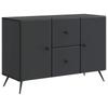 Sideboard Black 89 X 34.5 X 60 Cm Particle Board