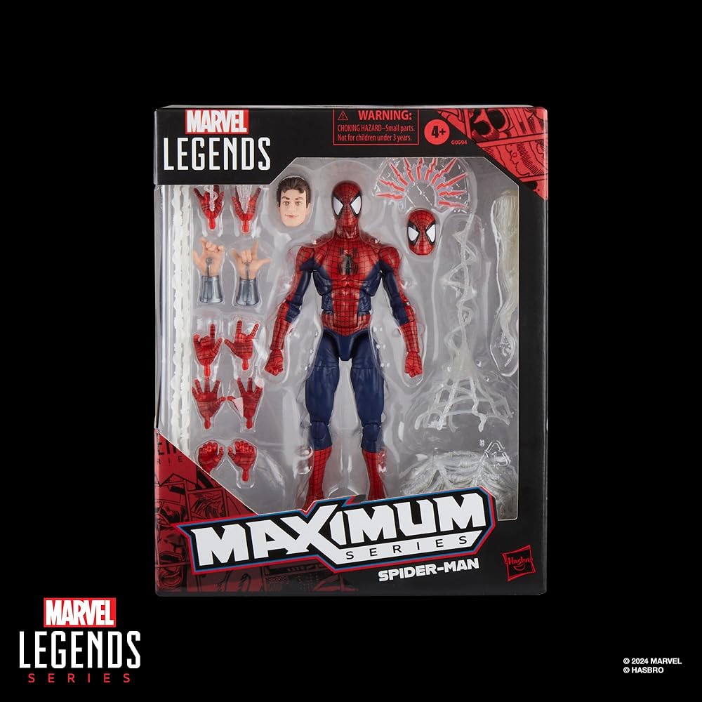 Hasbro Marvel Legends Maximum Series Spider-Man, Deluxe Spider-Man Comic Book Collectible 15cm Action Figure with Incredible Articulation and Amazing