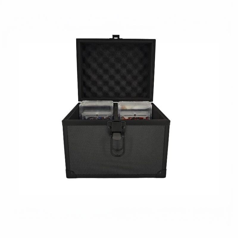 Aluminum Game Card Storage Set Shockproof Hard Shell Case Scratch Resistant Durable Organizer for Board Game Fans Gift Choice