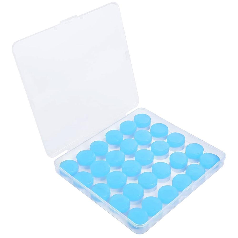 30Pcs Reusable Noise Reduction Earplugs Flexible Reusable Ear Plugs  for Traveling Working Studying