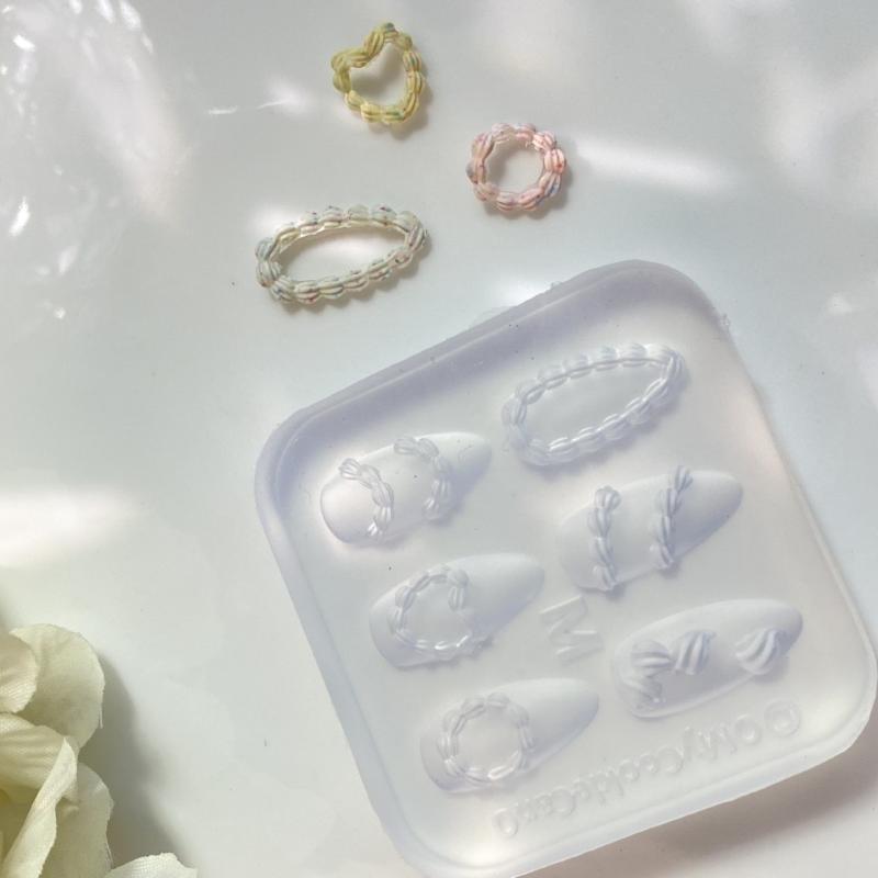 3D Silicone Nail Carving Mold, Cake Cream Design Diy Template For Manicure Nail Charms Decorations