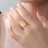 LIKGREAT Geometric Metatron Ring For Women Men Adjustable Size Stainless Steel Rings Solomon Supernatural Amulet Jewelry Gift