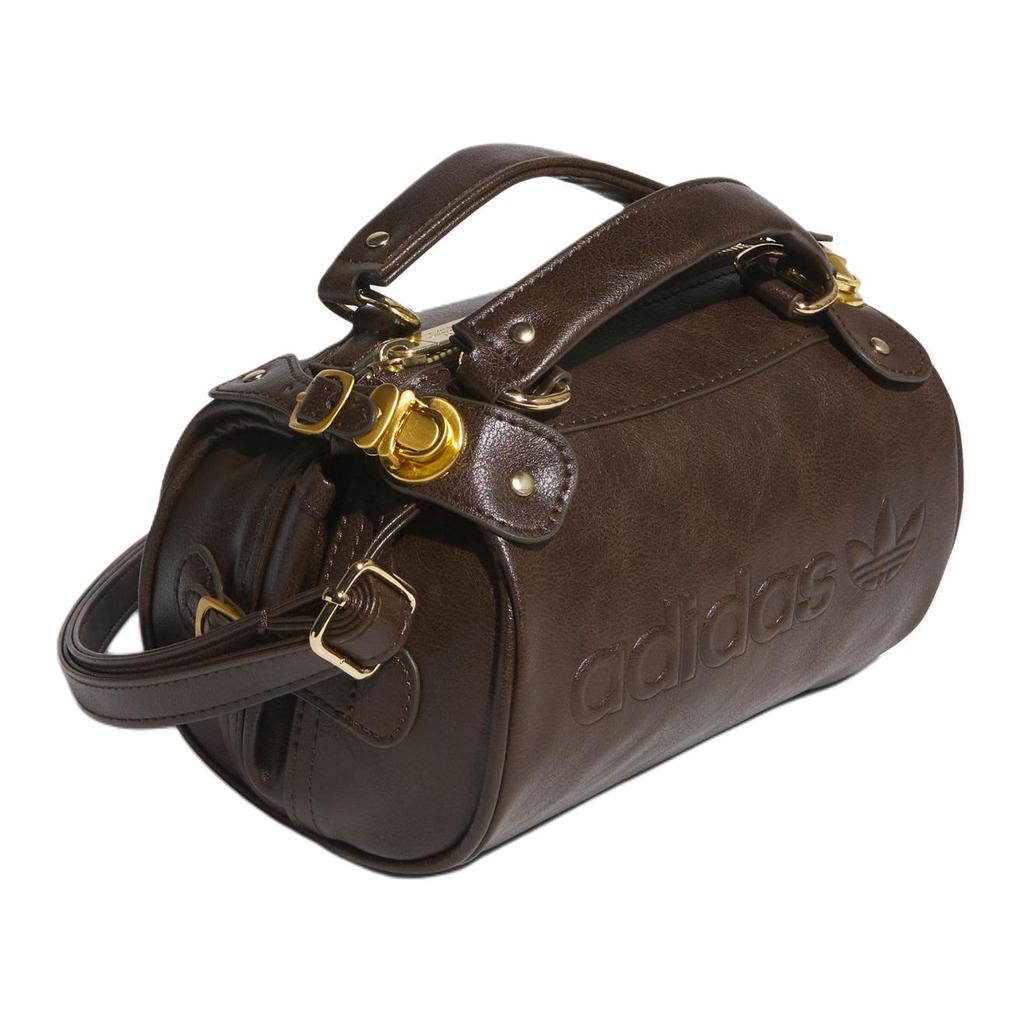 adidas Originals Polyurethane Pillow Bag, Cylinder Bag, Shoulder Handbag Unisex Brown JV9277
