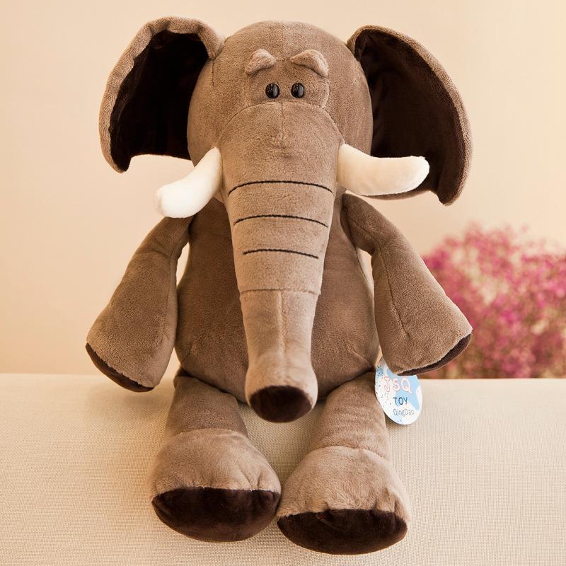 Forest Animal Plush Toys Set, Tiger Lion Elephant Monkey Giraffe Jungle Stuffed Animals, Kids Gifts
