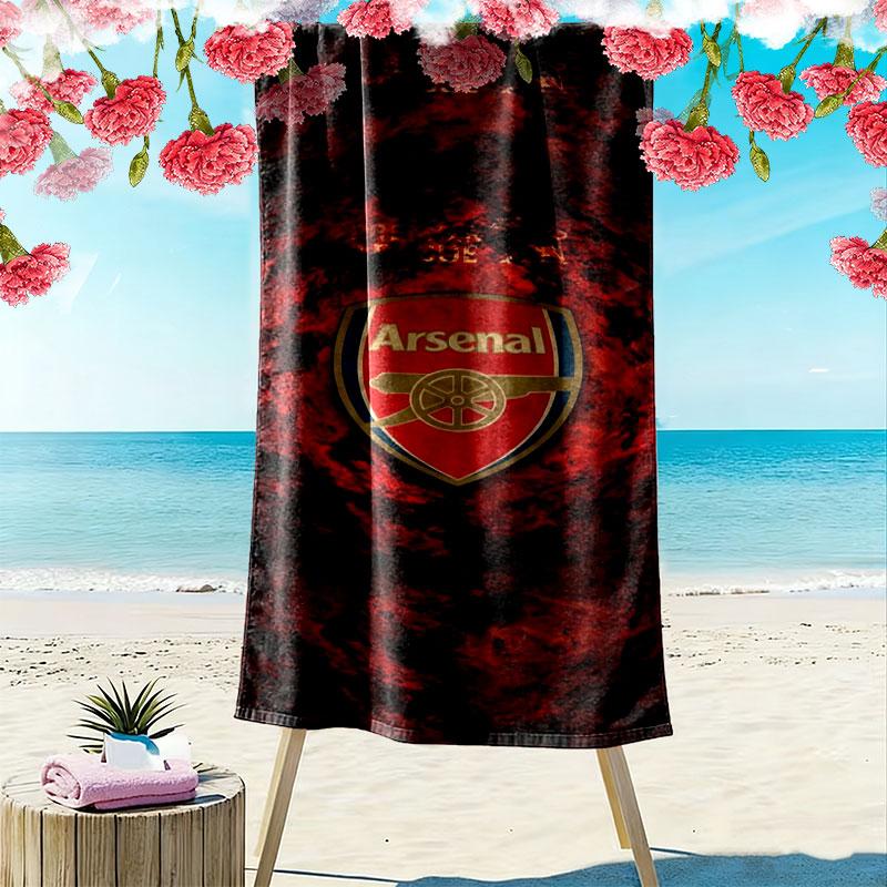 Arsenal F Print Beach Towel, Large Soft Quick Dry Towel for Beach Camping Swimming