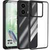 Case - Xiaomi - Redmi Note 12 5G - Shockproof - Transparent - Black Silicone