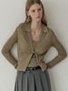 HUNCH Twisted Cardigan & Sleeveless Set (2Color)