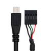 Xiwai USB Bundkort Header til Micro USB Adapter Forlænger til Mini Skærm Sensor Panel Kamera 2.0 9-Pin 10-Pin 5-Pin Kabel, 1,65ft/50cm,