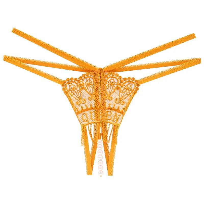 Women Sexy Thong Transparent Hollow Out Lingerie Low Waist Female Lace G-string Breathable Panties Underwear Briefs Thongs