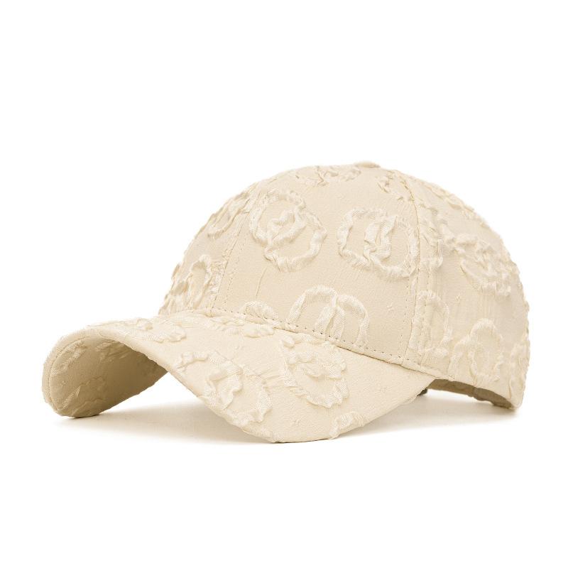 Baseball Cap Women Summer Thin Lace Flower Cap Sunshade Cap