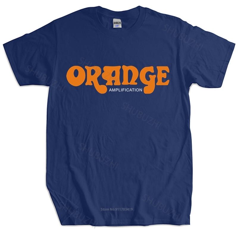 Herren Sommer Baumwoll T-Shirt Lose Oberteile The British Guitar Amps Orange Kurzarm Regular Tees Unisex T-Shirt Casual Tees