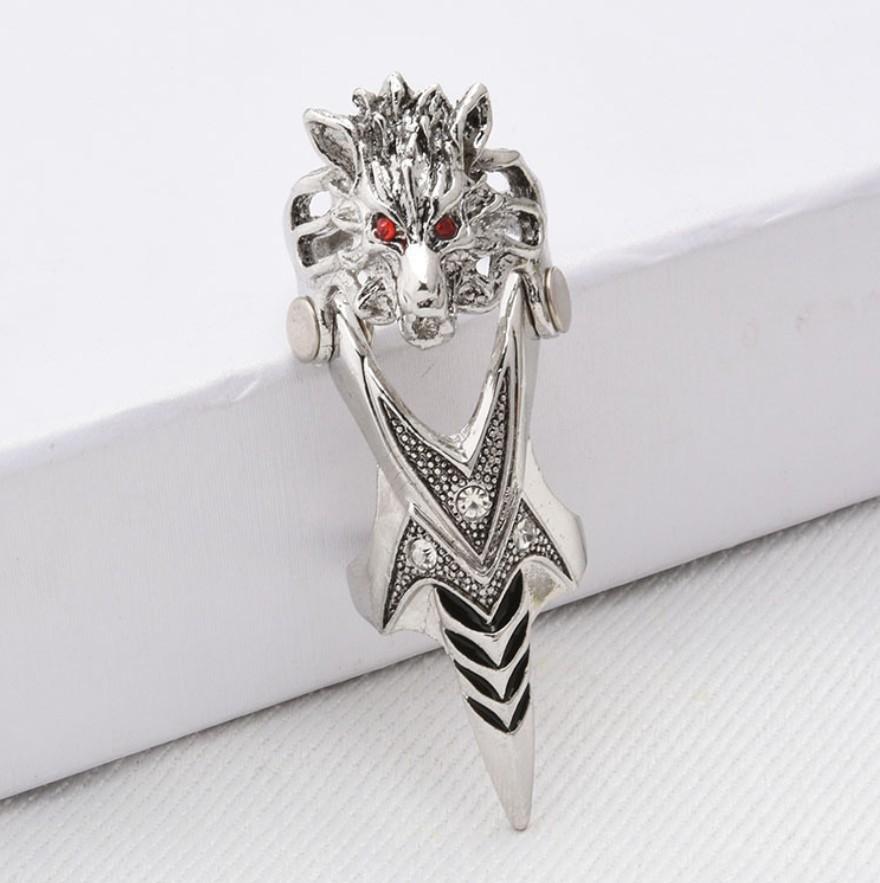 Retro Punk Gothic Armor Ring Bendable Metal Assassin Scroll Joint Knuckle Metal Full Finger Rings for Men Women Jewelry