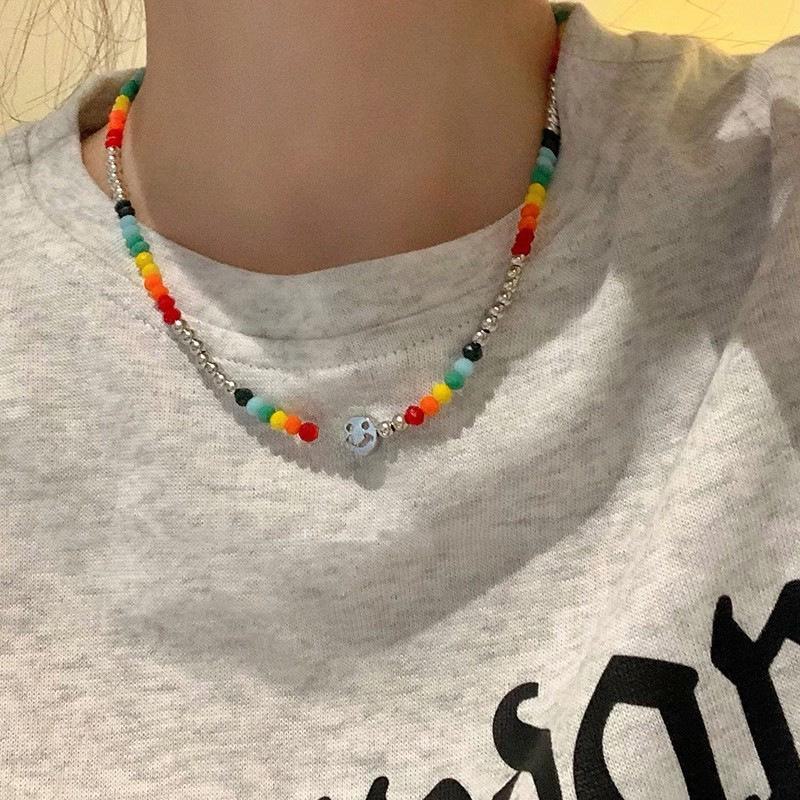 Candy-Colored Beaded Butterfly Necklace for Women - Sweet & Cute 2025 Clavicle Accessory