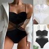 Dámská móda Jednobarevné Sexy plavky Bikiny s vysokým pasem (S hrudní vycpávkou, bez ocelové podpory)