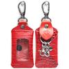 Etui na kluczyk Smart Key Rozmiar S Wytłaczane Krokodyl Czerwony Pojedyncze Kompatybilne z Prawie Wszystkimi Modelami Kluczyka Smart Key Przezroczyste Okienko Etui na Kluczyk Etui Keyless Pokrowiec na Kluczyk