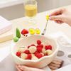 Cartoon Fruit Bowl with Fork Decoration Fruit Storage Tray Fruit Serving Plate  Dining Table