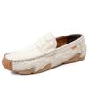 Men Loafers Soft Moccasins High Quality Spring Autumn Genuine Leather Shoes Men Warm Flats Driving Shoes