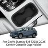 Pro Geely Starray 7 EM-i 2026 Vložka do středové konzole Držák na nápoje Úložný box Organizér Příslušenství do interiéru vozu Černý