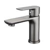 TLXT Gunmetal Grey Single-Hole Basin Faucet