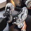 Schmutzige Schuhe roh ins trendige Schuhe atmungsaktive lässige Sneaker Teenager Plateau Dad Shoes Laufschuhe