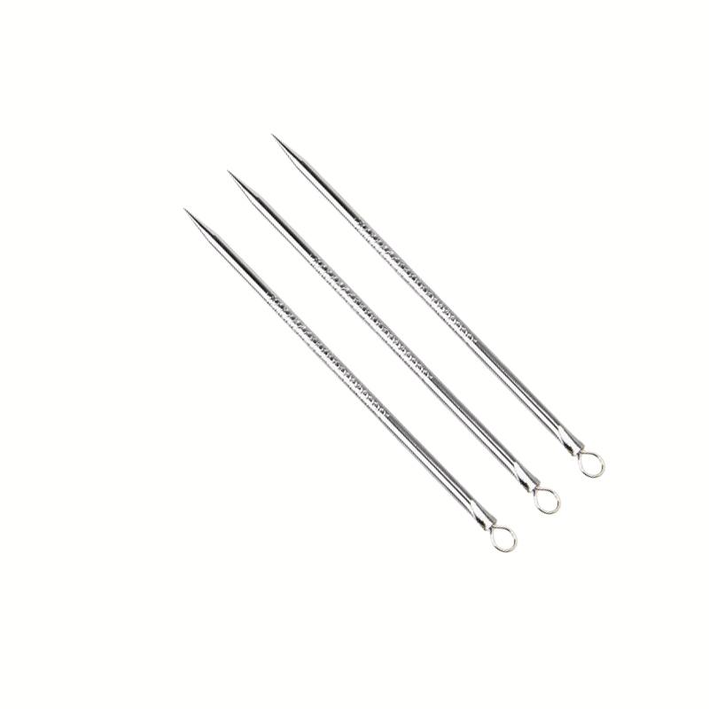 12cm Aiguille à Acné Outil d'Enlèvement d'Acné Outil d'Enlèvement de Points Noirs et Blancs Outil d'Extraction d'Acné et de Boutons du Visage Outil de Soin de la Peau