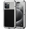 Hoesje Voor iPhone 17 16 15 14 13 12 11 Pro Max XS XR 8 7 Plus SE Metaal Heavy Duty 360 Volledige Body Schokbestendig Pantser Beschermhoes