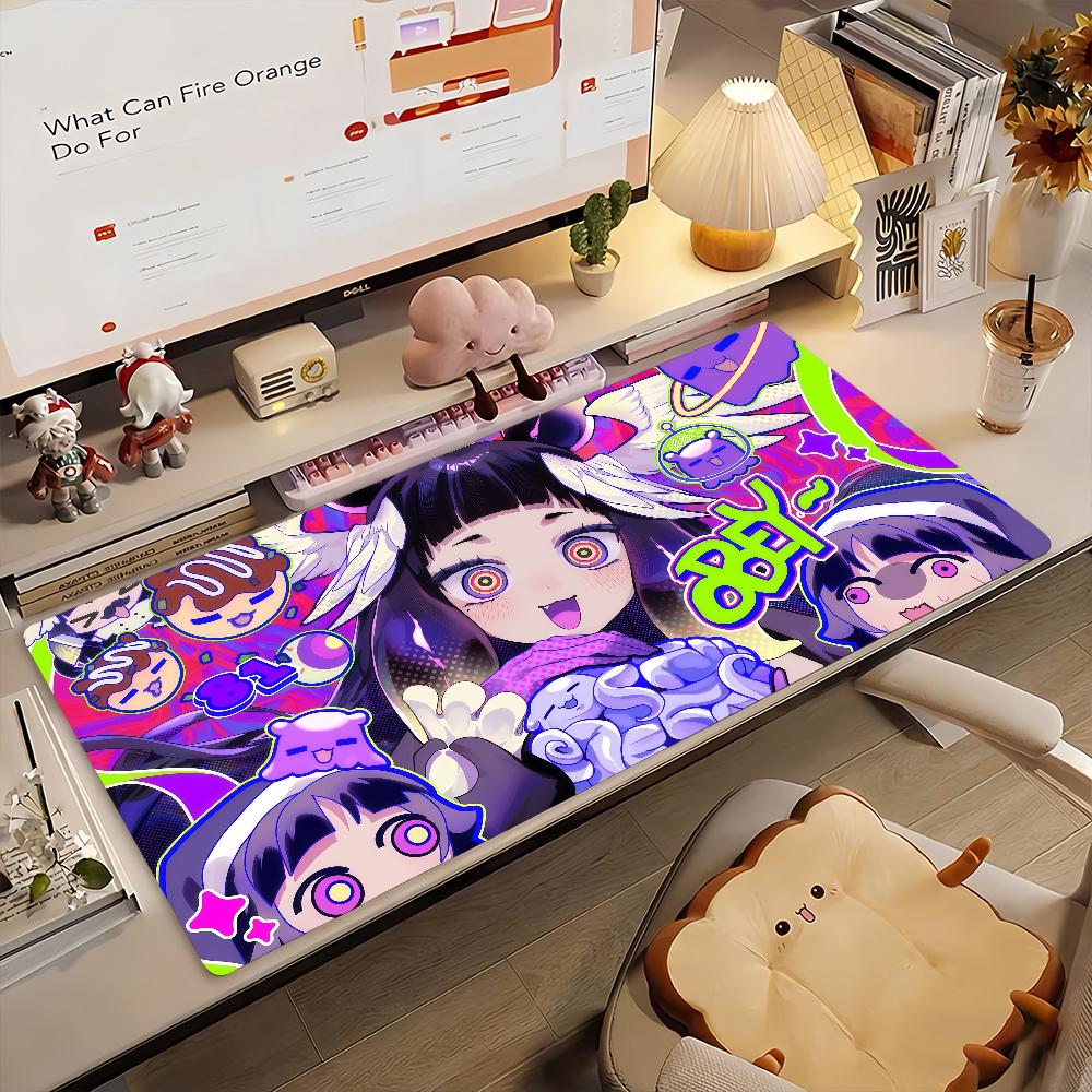 Singer N-Ninomae Ina Nis VTuber Mouse Pad Non-slip Rubber Gamer Balance Computer Mat Decoracion Deskmat Laptop Office Large