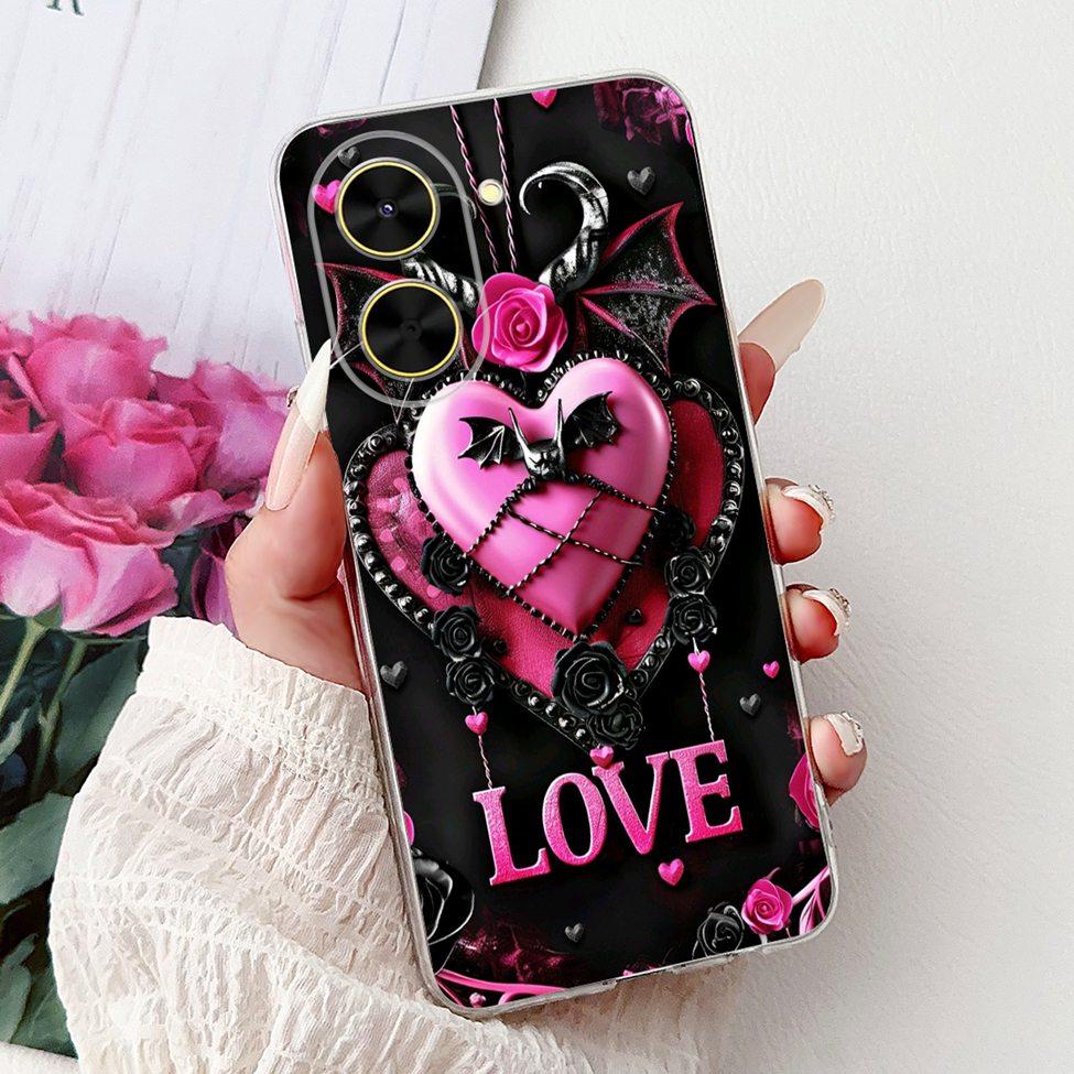 For Redmi A5 NFC 5G Case Cover Clear Luxury Kawaii Cute Cat Fashion Flowers Funny Painted Soft Phone Case For Redme A5 NFC 5G