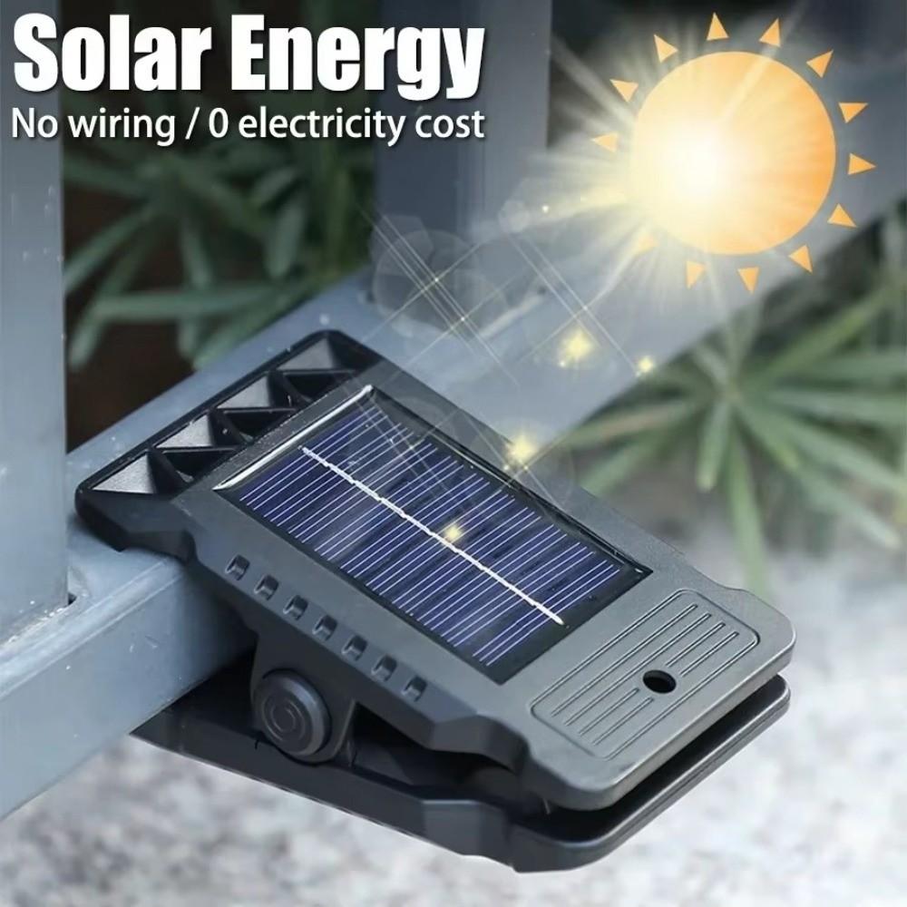 Mini-Solar-Clip-Licht Wasserdichte LED-Solarleuchte Langlebige Wandbeleuchtung Gartendekoration