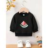 European Size Bright Colored Printed Pattern, Comfortable and Skin Friendly for Baby Unisexs, Versatile Round Neck Hoodie for Daily Spring and Summer