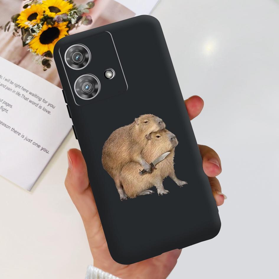 For Motorola Edge 40 Case Moto Edge 40 Neo 5G 2023 Cover Stylish Pattern Soft Slim Black Fundas For Moto Edge40 Edge40Neo Bumper