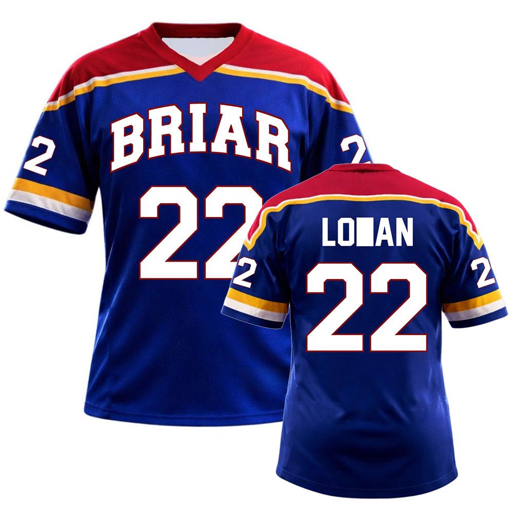 Men Clothing Off Campus T-shirt Briar University Jersey Graham 44 22 DI LAURENTIS 66 Tucker46 Tee V-neck Short Sleeve Soft T-shirt