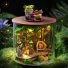 Dream Bottle Model Kit DIY Mini Doll House Handmade 3D Puzzle Assembly Toy Home Creative Room Bedroom Decoration with Furniture