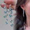Earring-style Earrings with Flowing Tassels, Worn In Front and Back with Stud Earrings, Embody A Cool and Elegant Style of Jewelry.