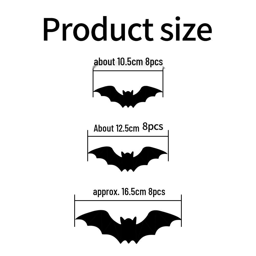 Halloween 3D Spider Bat LED Flashing Window Wall Stickers