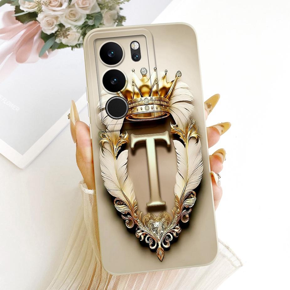 For Vivo V29 Pro Case V2251 Cool Crown Letters Cover Soft TPU Phone Case For Vivo V29 Lite VivoV29 e V29e V2317 Back Cover Coque