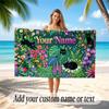 Cat Theme Soft Beach Towel Personalized Custom Name Text Towel Portable for Beach Pool Travel