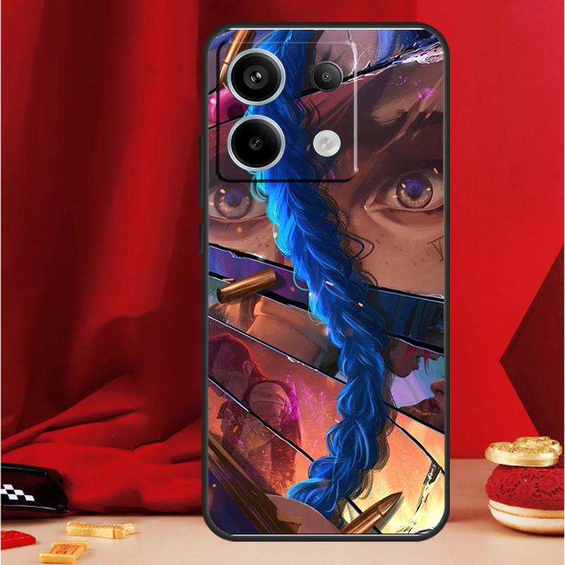 Anime Arcane Jinx Handyhülle Für Xiaomi Redmi Note 13 Pro 12 10 9 8 11 Pro 12S 11S 10S 9S 10A 9C 10C 12C 13C